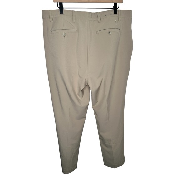 Footjoy Pants Mens 38 x 32 Light Beige Tan Athletic Performance Golf Slacks H - Picture 2 of 6